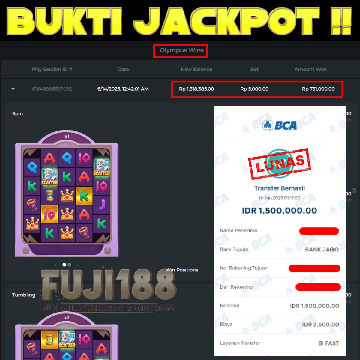 Bukti Kemenangan Olympus Wins – PRAGMATIC PLAY