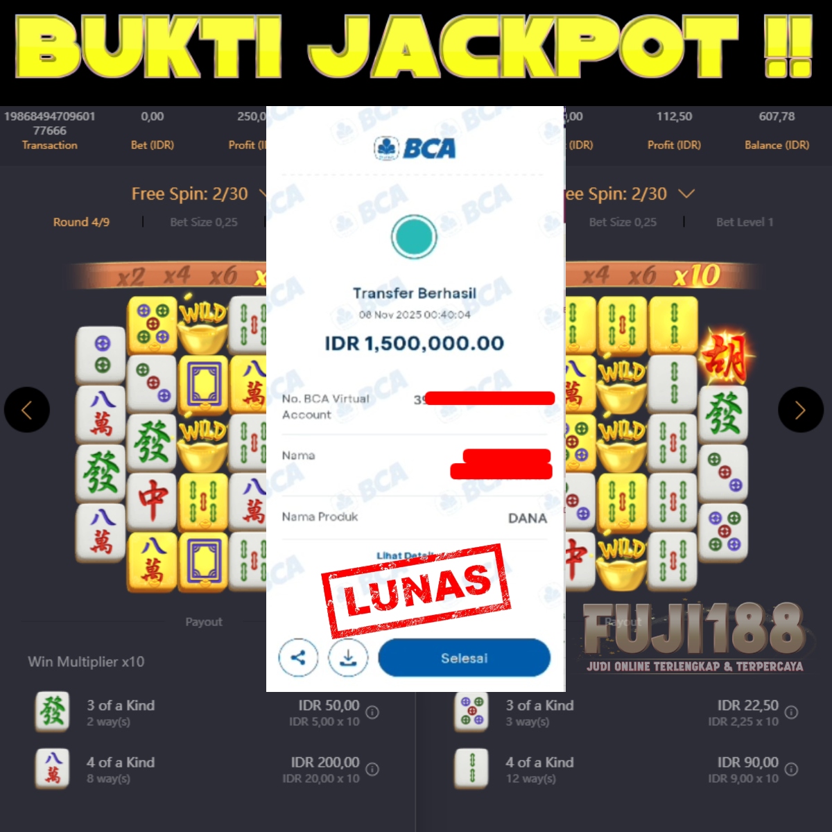 Bukti Kemenangan MAHJONG WAYS 2