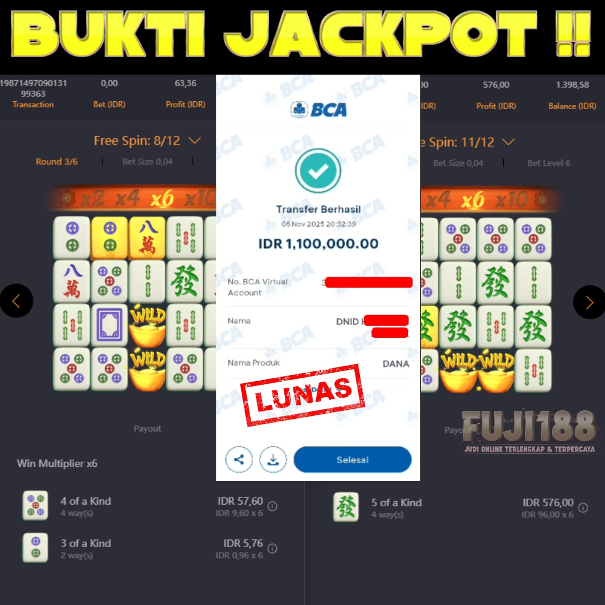 Bukti Kemenangan MAHJONG WAYS