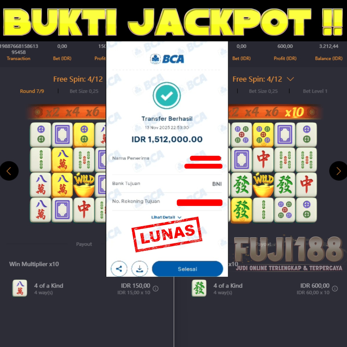 Bukti Kemenangan MAHJONG WAYS