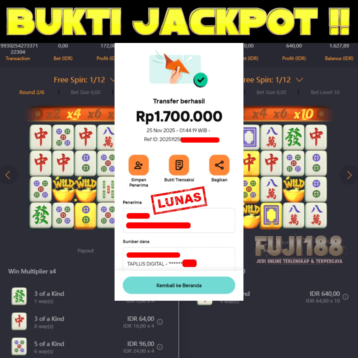 Bukti Kemenangan MAHJONG WAYS