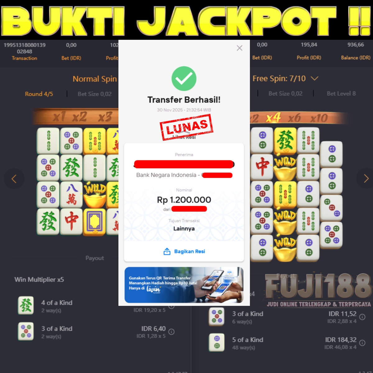 Bukti Kemenangan MAHJONG WAYS