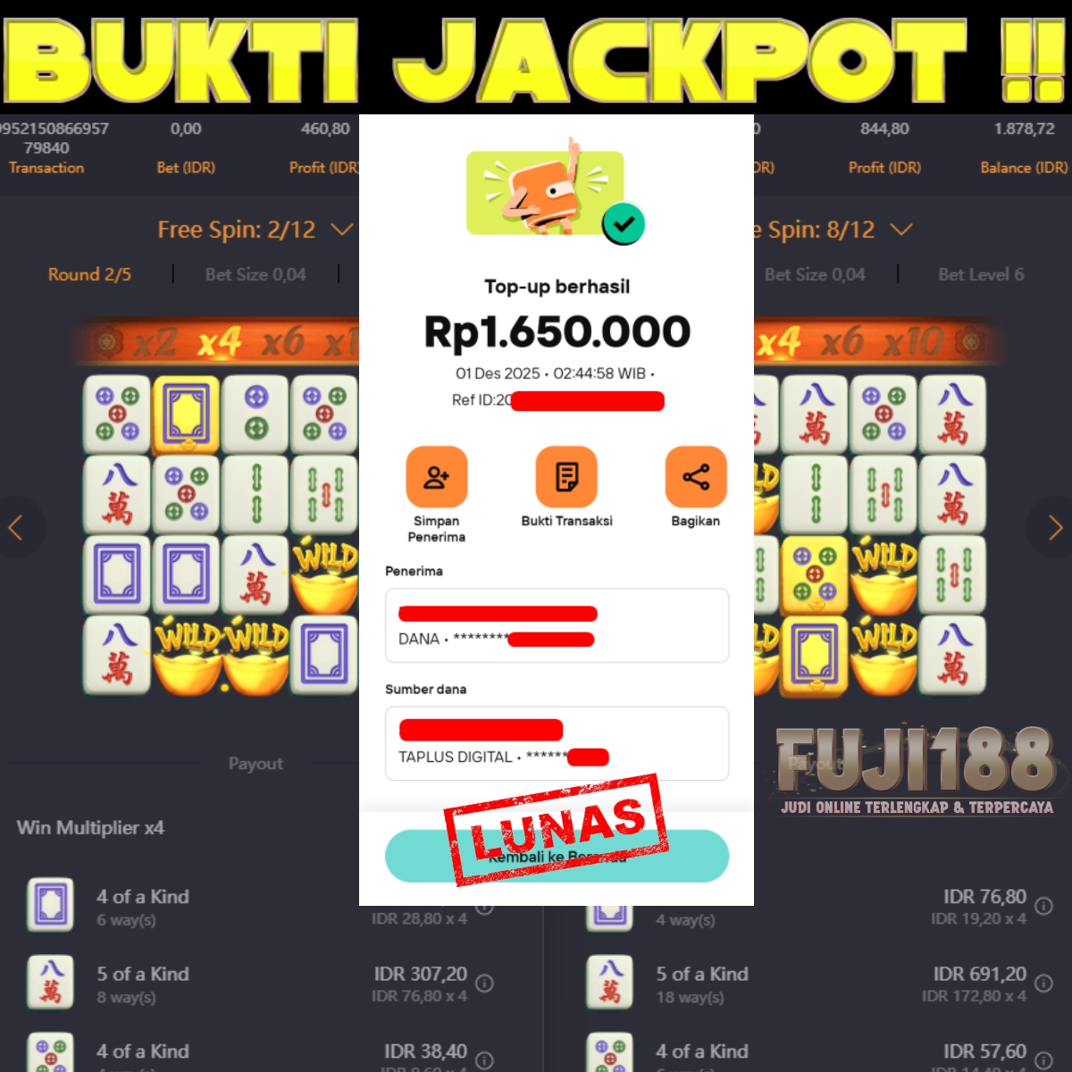 Bukti Kemenangan MAHJONG WAYS
