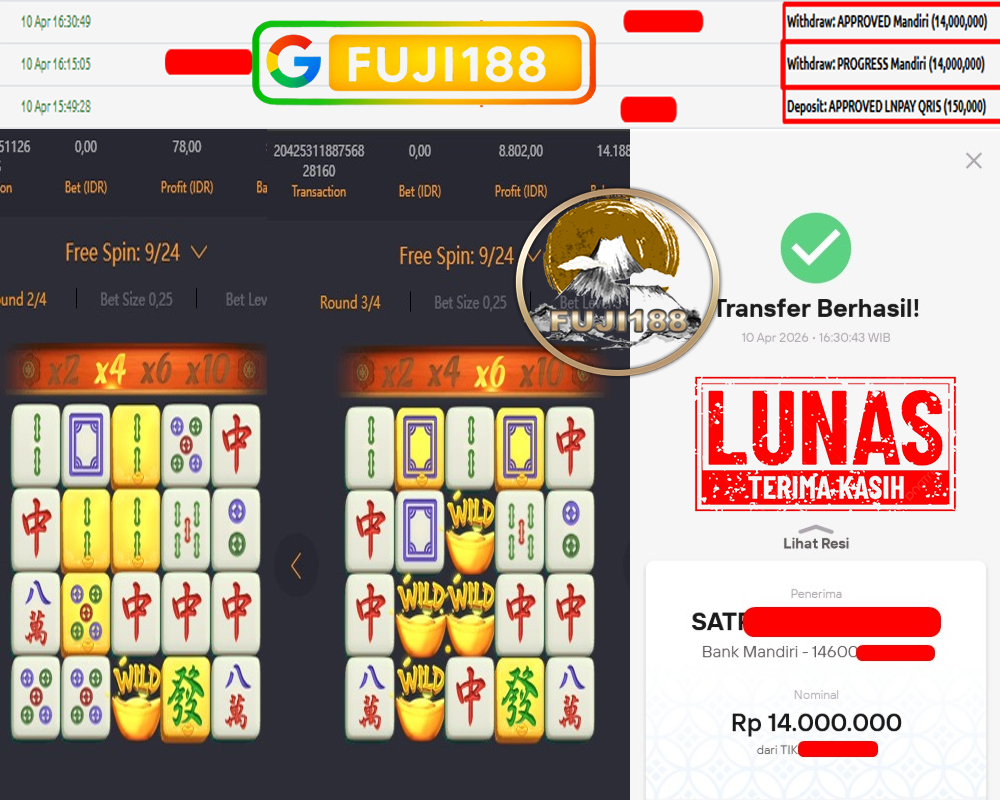 Bukti Kemenangan mahjong